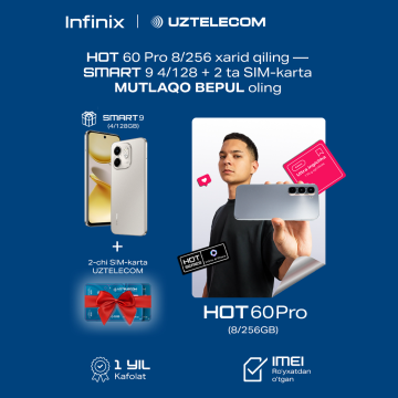 Infinix HOT 60 Pro 8GB/256GB Sleek Black